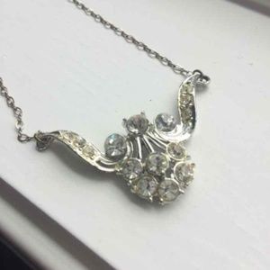 Vintage Silver Pendant Necklace